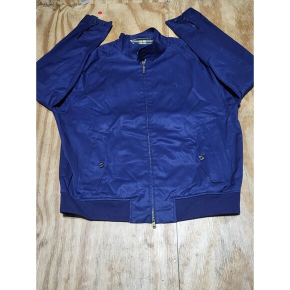 Polo Ralph Lauren Golf Plaid Lined Jacket Blue Men XL Zip @K8b